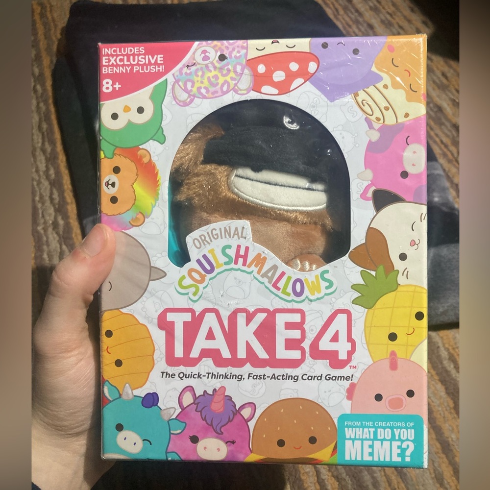 Squishmallows Take 4 game box brand new